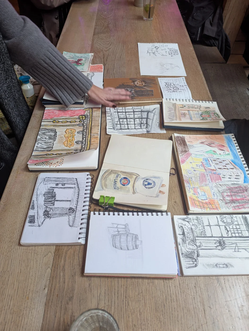 Sketches and artwork from our visit to Alberts Schloss