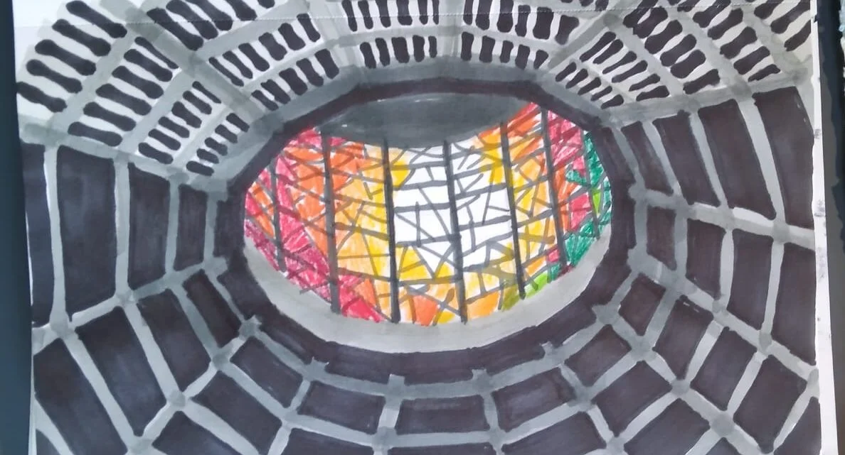 Sketches and artwork from our visit to Liverpool Metropolitan Cathedral