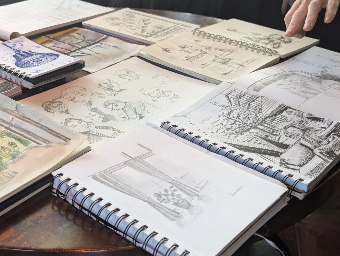 Sketches and artwork from our visit to Loretta’s Parkside Tavern