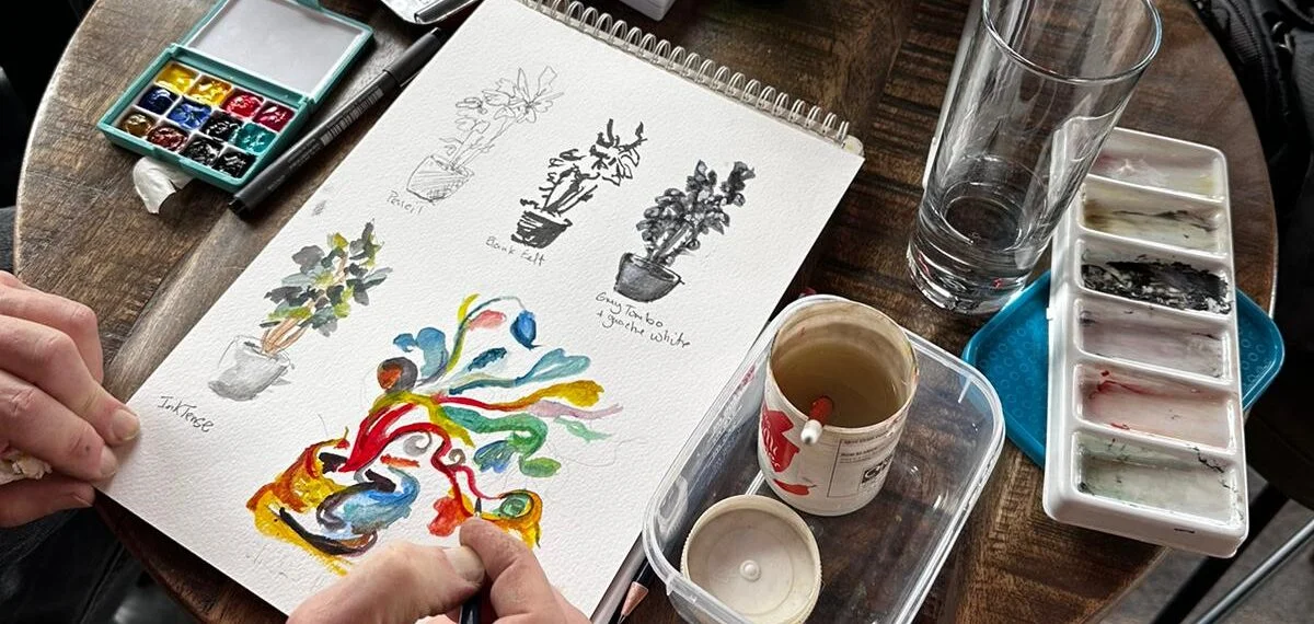 Sketches and artwork from our visit to Loretta’s Parkside Tavern