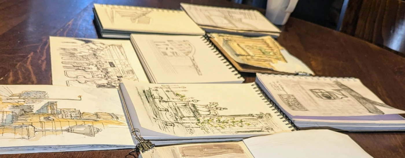 Sketches and artwork from our visit to North Western 3