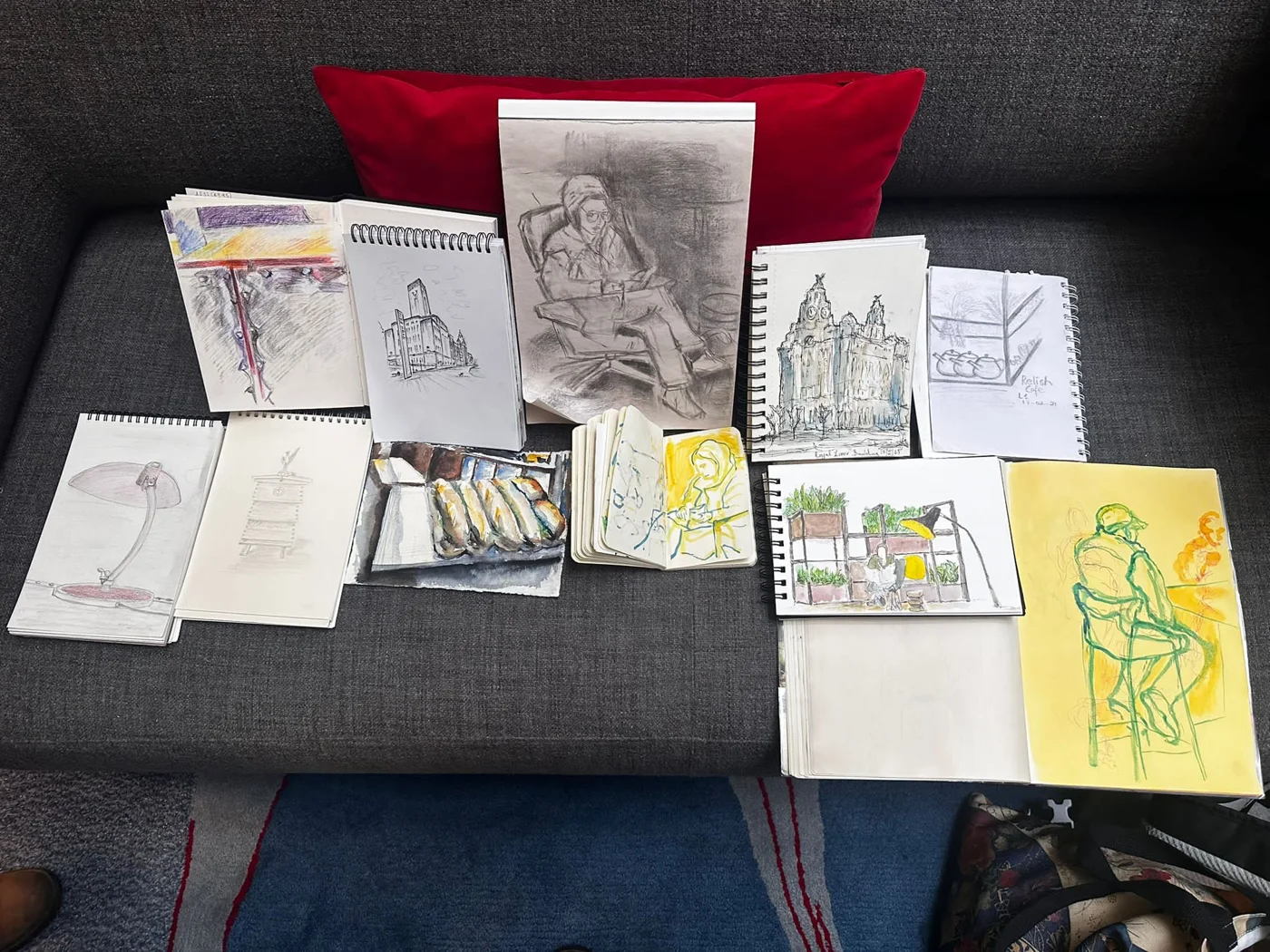 Sketches and artwork from our visit to Relish, Liver Building
