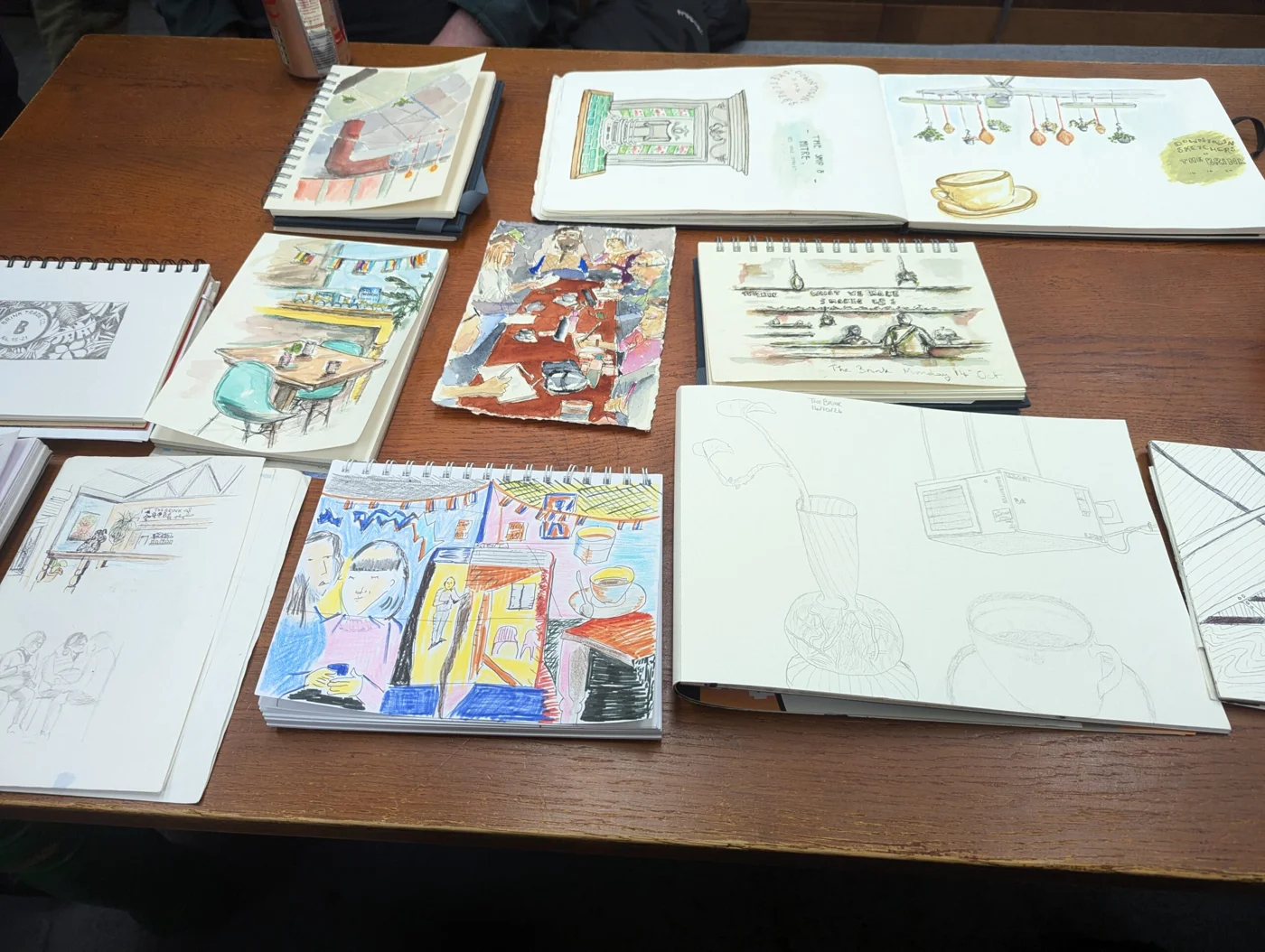 Sketches and artwork from our visit to The Brink