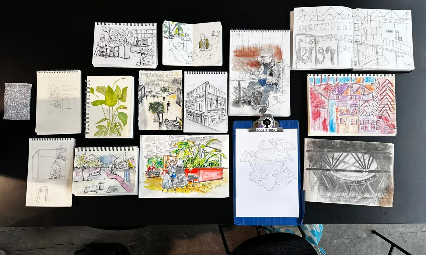 Sketches and artwork from our visit to The Capital Building