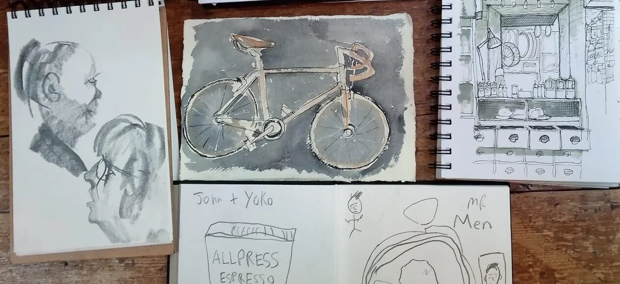 Sketches and artwork from our visit to Urban Sketching @ Ryde Liverpool